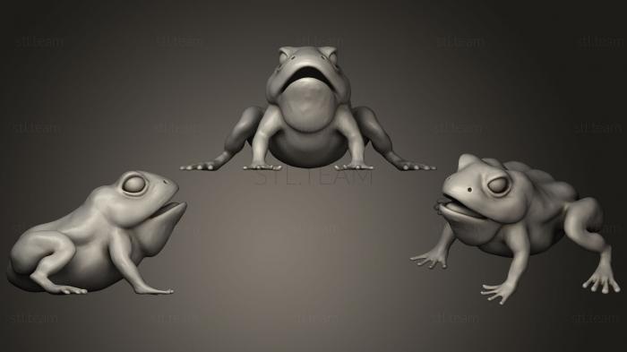 3D model brown frog (STL)